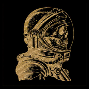 Skeleton Astronaut - Unisex Premium Cotton T-Shirt Design