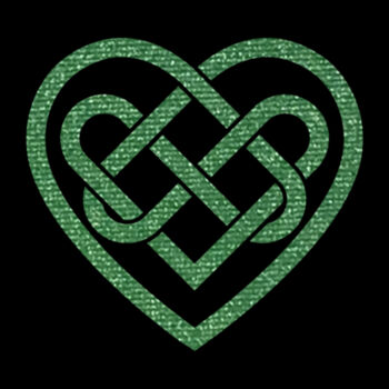 Celtic Heart Green - Women's Premium Cotton T-Shirt Design
