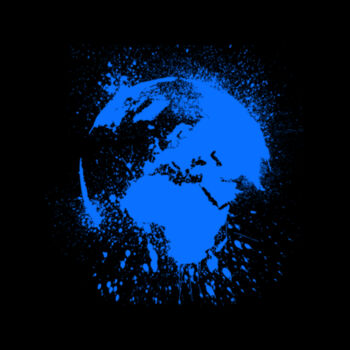 Distressed Earth Blue Design
