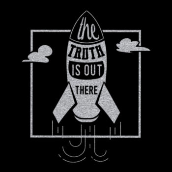 Truth Is Out There Silver - Unisex Premium Cotton T-Shirt Design