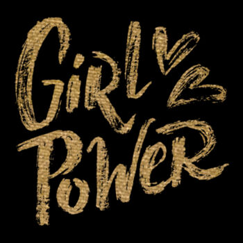 Girl Power Gold - Unisex Premium Cotton T-Shirt Design