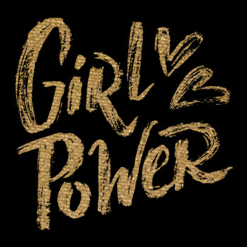 Girl Power Gold - Unisex Premium Fleece Hooded Sweatshirt Design