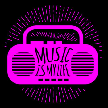 Music Is Life Pink Design
