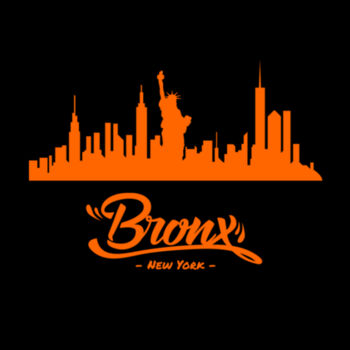 Bronx NY Orange - Unisex Premium Cotton T-Shirt Design