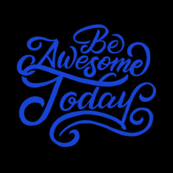 Be Awesome Today Blue - Unisex Premium Fleece Crew Sweatshirt Design