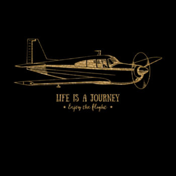 Life Is A Journey Gold - Unisex Premium Fleece Crew Sweatshirt Design