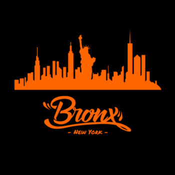 Bronx NY Orange - Women's Premium Cotton T-Shirt Design