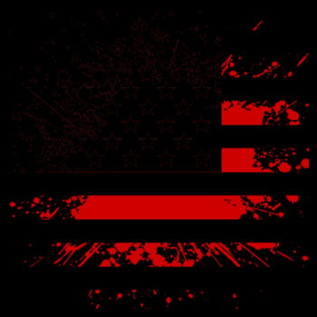 Distressed Flag Red Black - Unisex Premium Fleece Hooded Sweatshirt Design