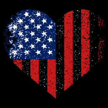 USA Heart Flag - Youth Jersey Short Sleeve Tee Design